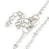 Alloy Moth Pendant Necklace NJEW-G056-07AS-4