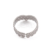 Non-Tarnish 304 Stainless Steel Crown Open Cuff Ring for Women RJEW-G285-04P-3