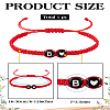1Pc Adjustable Nylon Cord Braided Bracelets for Women Men BJEW-LP0001-31B-B-2