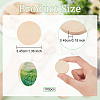 Flat Round Wooden Cabochons WOOD-WH0024-111-2