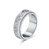 Eye Pattern Stainless Steel Rotating Finger Ring PW-WG69410-04-1