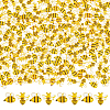 220Pcs 2 Styles Bees Resin Nail Art Cabochons RESI-DR0001-06-1