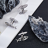 2 Pairs Stainless Steel Cufflinks AJEW-FH0006-22P-4