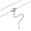 Brass Cable Chain Necklaces NJEW-U008-06P-2