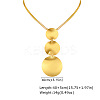 304 Stainless Steel Pendant Flat Snake Chain Necklaces for Women WG4CB9D-02-1