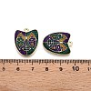 Carnival/Mardi Gras Theme Alloy Enamel & Glitter Powder Pendants ENAM-T020-53E-RS-3