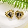 304 Stainless Steel Stud Earrings for Women EJEW-K268-15G-2