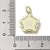 Evil Eye Enamel Shell Pendants KK-E092-26G-01-3