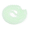 Baking Painted Imitation Jade Glass Round Bead Strands DGLA-N003-8mm-02-1-2