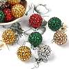 Christmas Theme Resin Rhinestone Beads RESI-L049-01-4