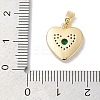 Brass Micro Pave Cubic Zirconia Pendants KK-Q030-02A-G-3