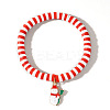 Christmas 304 Stainless Steel Enamel Charm Bracelets LS-ZQ4442-3-1
