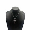 Vintage Zinc Alloy Cross Pendant Necklace for Men Women IU0764-1-1
