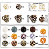 80Pcs Food Grade Eco-Friendly Silicone Focal Beads SIL-TA0002-66-4