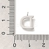 304 Stainless Steel Micro Pave Cubic Zirconia Pendants STAS-H228-06P-D-3