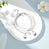 100Pcs 2 Style Tibetan Style Alloy Charms TIBE-UN0001-07-6