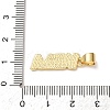 Venezuelan Brass Enamel Pendants KK-P352-01B-G-3