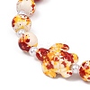 Dyed Synthetic Turquoise & ABS Plastic Imitation Pearl Beads Stretch Bracelets for Women BJEW-JB13641-5