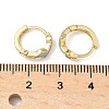 Brass Micro Pave Clear Cubic Zirconia Hoop Earrings EJEW-A132-12G-5