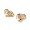 Brass Micro Pave Clear Cubic Zirconia Charms KK-A280-08G-2