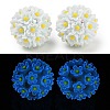 Handmade Luminous Polymer Clay Rhinestone Fancy Beads CLAY-H003-04D-1