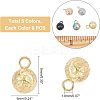 30Pcs 5 Colors Ion Plating(IP) 304 Stainless Steel Charms STAS-UN0027-57-5