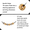 Craftdady 30 Pcs 2 Colors Brass Beads RB-CD0001-02-13