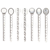 10Pcs Tibetan Style Alloy Cabochon Setting TIBE-ME0001-08-1