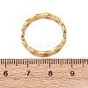 304 Stainless Steel Clear Cubic Zirconia Wave Finger Rings for Women RJEW-Z115-02G-2