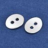 Alloy Oval Buttons LS-TIBE-ZN48623-S-FF-1