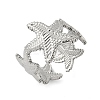304 Stainless Steel Open Cuff Rings for Women RJEW-U060-01A-P-2