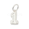 Number Series 925 Sterling Silver Charms STER-Q002-01B-1