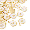 20Pcs 10 Styles Ocean Theme Brass Enamel Pendants KK-TA0002-04-3