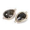Natural Labradorite Faceted Teardrop Links G-B126-03G-04-2