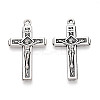 Tibetan Style Alloy Pendants TIBEP-T054-11AS-1