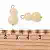 Natural Golden Silk Jade Beaded Pendants PALLOY-JF05886-3