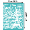 Self-Adhesive Silk Screen Printing Stencil DIY-WH0338-113-2