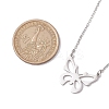 Hollow Butterfly 304 Stainless Steel Pendant Necklaces NJEW-JN04814-01-3