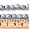 Electroplated Synthetic Non-magnetic Hematite Beads Strands G-S382-01D-2