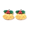 Christmas Theme Opaque Resin Pendants RESI-N039-100-2