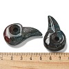 Natural Indian Agate Carved Pendants G-H089-01D-3