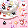 30Pcs 6 Colors Transparent Glass Beads GLAA-CJ0002-62-3