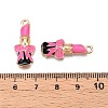 Rack Plating Alloy Enamel Pendants ENAM-N056-425A-3