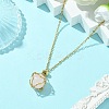 Crystal Cage Holder Necklace NJEW-JN04603-02-3