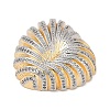 Brass Micro Pave Cubic Zirconia Pendants KK-A241-08G-2