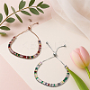 3Pcs 3 Colors Brass Pave Cubic Zirconia Beads Slider Bracelets for Women BJEW-GO0001-07-3