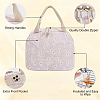 Flower Printed Cotton Foil Lunch Bags AJEW-WH20001-92-6