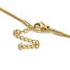 Ion Plating(IP) 304 Stainless Steel Enamel & Shell Butterfly Pendant Necklaces NJEW-C057-04G-3