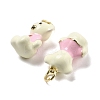 Brass Enamel Pendants KK-U060-29G-2
