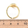 Brass Micro Pave Cubic Zirconia Cuff Open Rings for Women RJEW-K264-09B-G-5